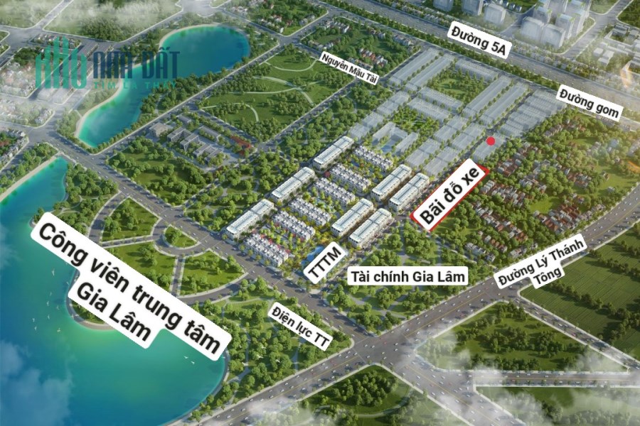 108tr/m2 đất trung tâm hành chính Gia Lâm sổ đỏ cất két nhà phố ven hồ thuận tiện kinh doanh