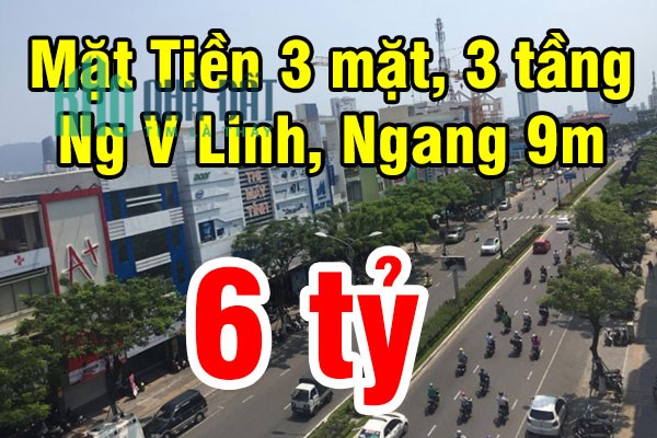 Nhà 3 Mặt Tiền Kinh Doanh Nguyễn Văn Linh Quận 7, ngang 9m, 3 tầng, chỉ 6 tỷ