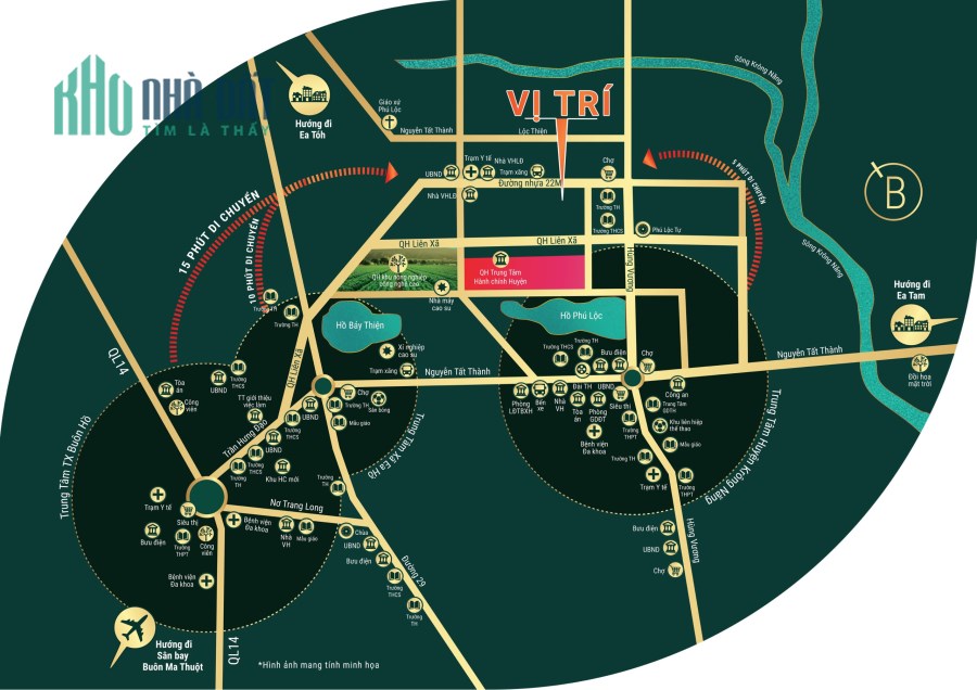 Cơ hội đầu tư đất nền pháp lý chuẩn cuối năm 2022 tại Đăk Lăk, KDC Phú Lộc, chỉ 8xx triệu.