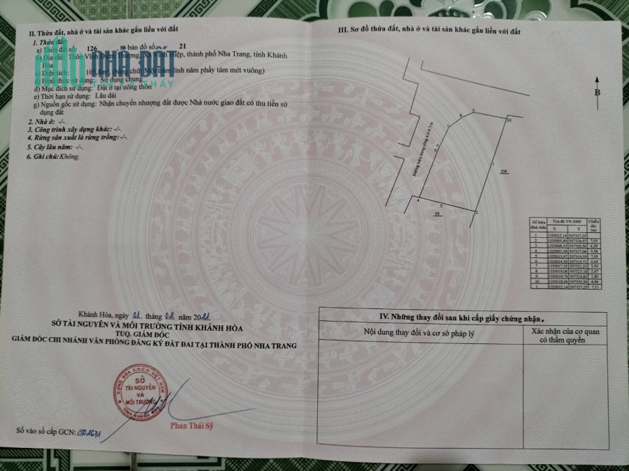 BÁN ĐẤT VĨNH HIỆP 2 MẶT TIỀN CÁCH VÕ NGUYÊN GIÁP CHỈ 400m
