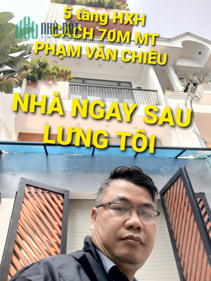 Chỉ 6 tỷ sở hữu nhà 5 tầng HXH Phạm Văn Chiêu Phường 9 Gò Vấp TPHCM