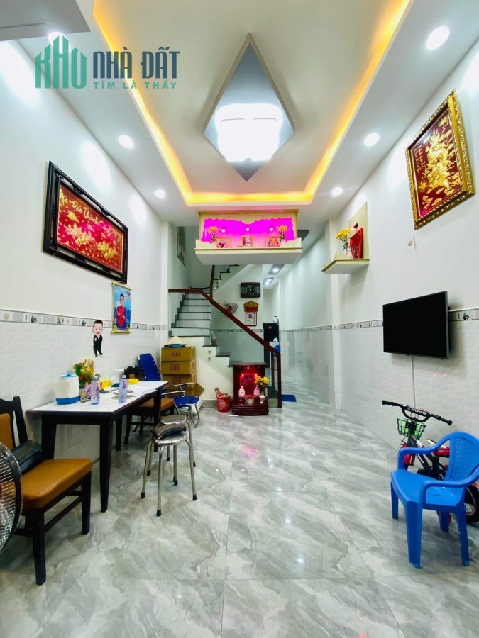 Bán nhà NGỘP BANK Quận 6-Phan Văn Khỏe-3 TẦNG-4PN-NHÀ MỚI-TẶNG NỘI THẤT
