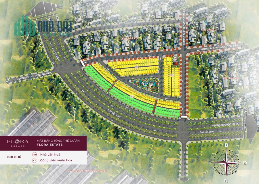 Dự án Flora Estate Hà Nam giá chỉ 1 tỷ 3/lô đất ở đô thị 100%