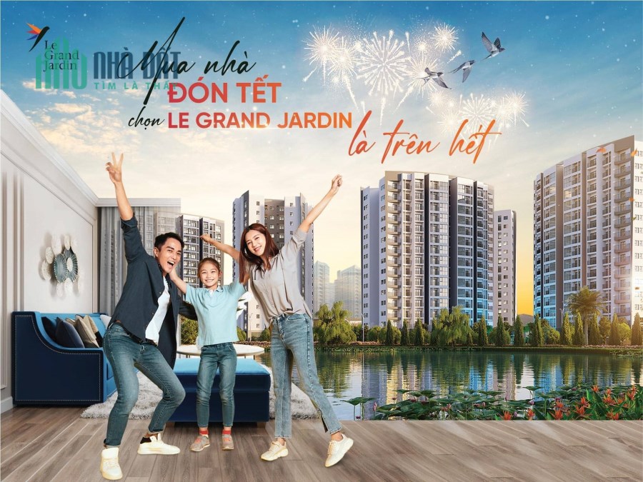 Chỉ cần đóng 650 triệu tương đương 25% GTCH  nhận nhà, ở ngay và ĂN TẾT   tại LE GRAND JARDIN.