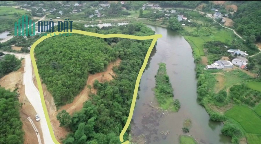 Bán 1.5ha 1369m thổ cư còn lại là CLN bám sông bôi, bám đường bê tông view đỉnh cao tại Xuân Thủy -