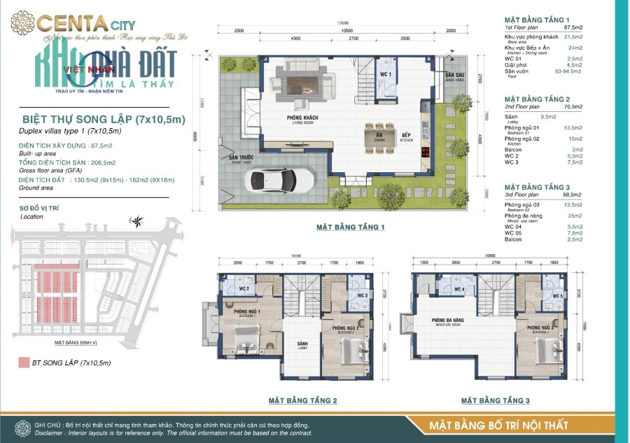 VILLA 135 m2 ĐẸP SUẤT SẮC GIÁ HẠT RẺ