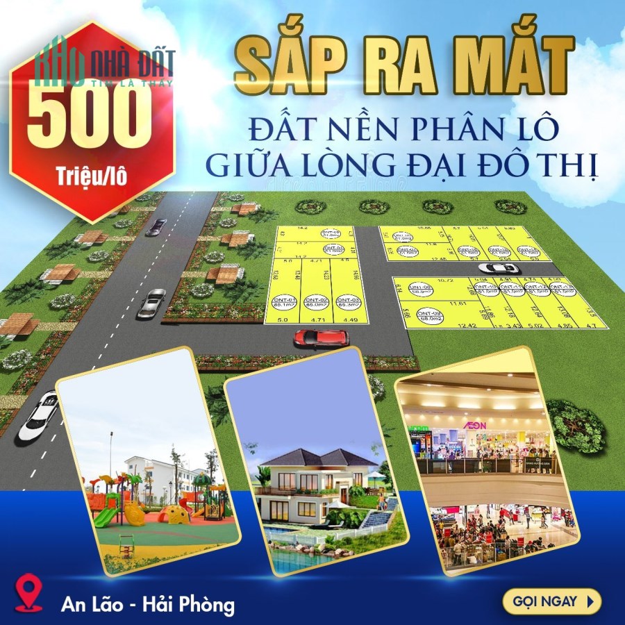 Bán gấp lô đất ngay mặt đường kim châm Mỹ Đức-An Lão