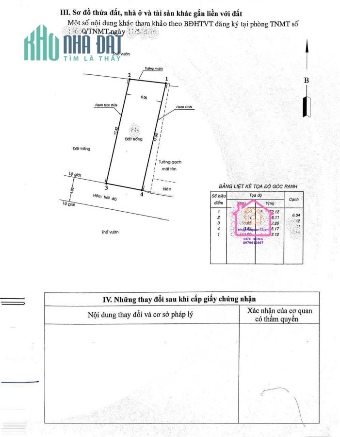 Bán đất giá rẻ Tân Chánh Hiệp Quận 12, Diện tích 6x18.5