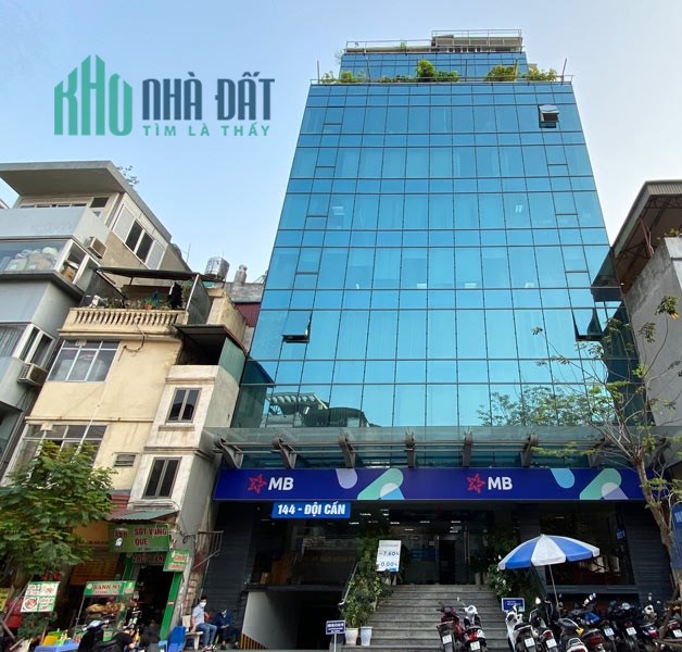 Cho thuê building MP Tuệ Tĩnh , Dtich 230m x 8 tầng + 2 hầm, MT 12m, PCCC, thang máy, 500 triệu