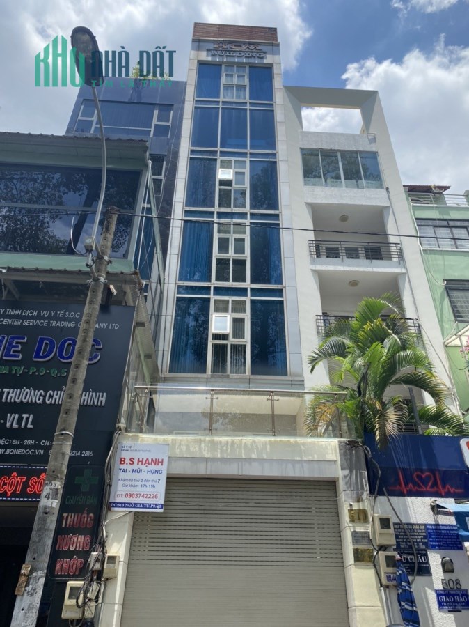 Bán tòa nhà Văn Phòng đường 3 Tháng 2, quận 10 . Lý Thái Tổ diện tích trệt 4 lầu giá 34 tỷ