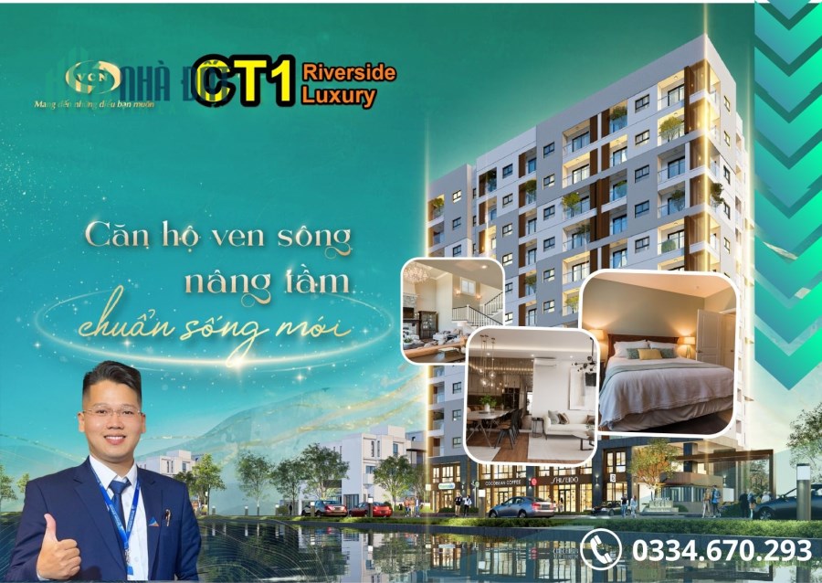 ĐỢT 1 - Chủ đầu tư VCN Phước Long chính thức mở bán căn hộ CT1 RIVERSIDE LUXURY Nha Trang