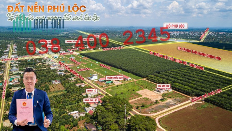 Đón đầu cơn sốt đất nền Phú Lộc phía đông Buôn Ma Thuột