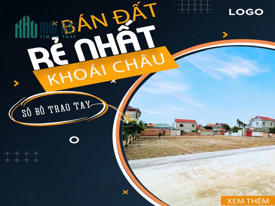 Bán lô đất giá rẻ khu vực Khoái Châu