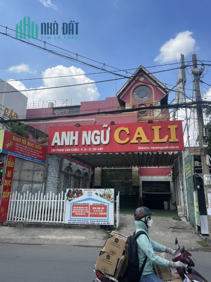 Bán nhà MT Phạm Văn Chiêu, P.14, GV: 9,1( NH: 27m) x 21, giá 41 tỷ