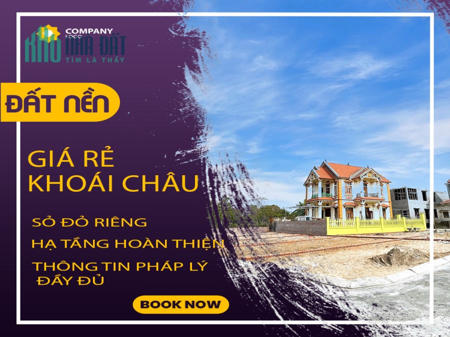 Bán lô đất giá rẻ khu vực Khoái Châu