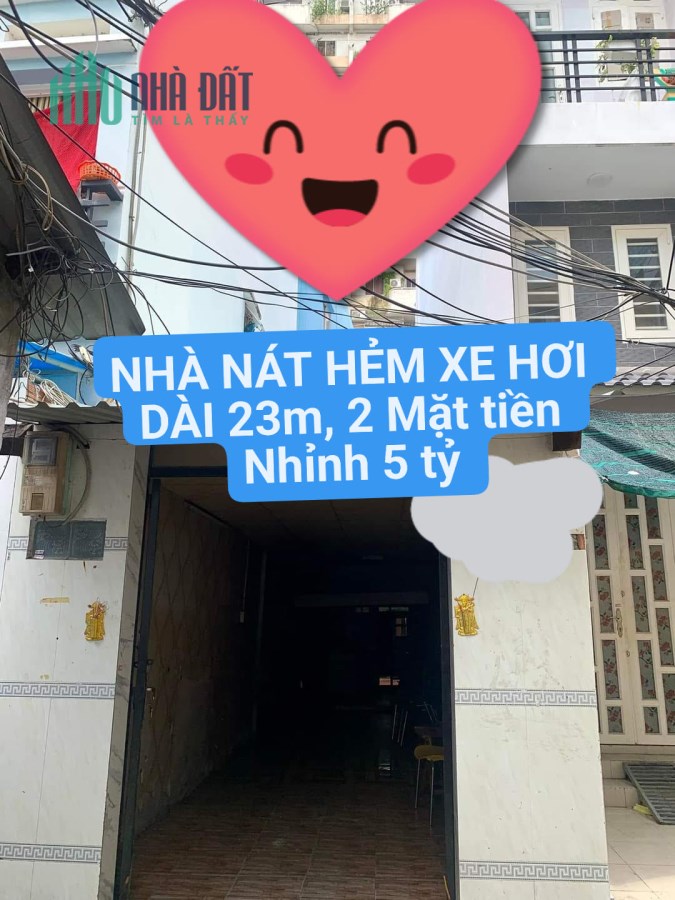 Bán Gấp Nhà Nát Dtcn 55m2, nhà Cấp 4 tiện Xây mới P19 Bình Thạnh Chỉ 5.3 Tỷ Thương lượng