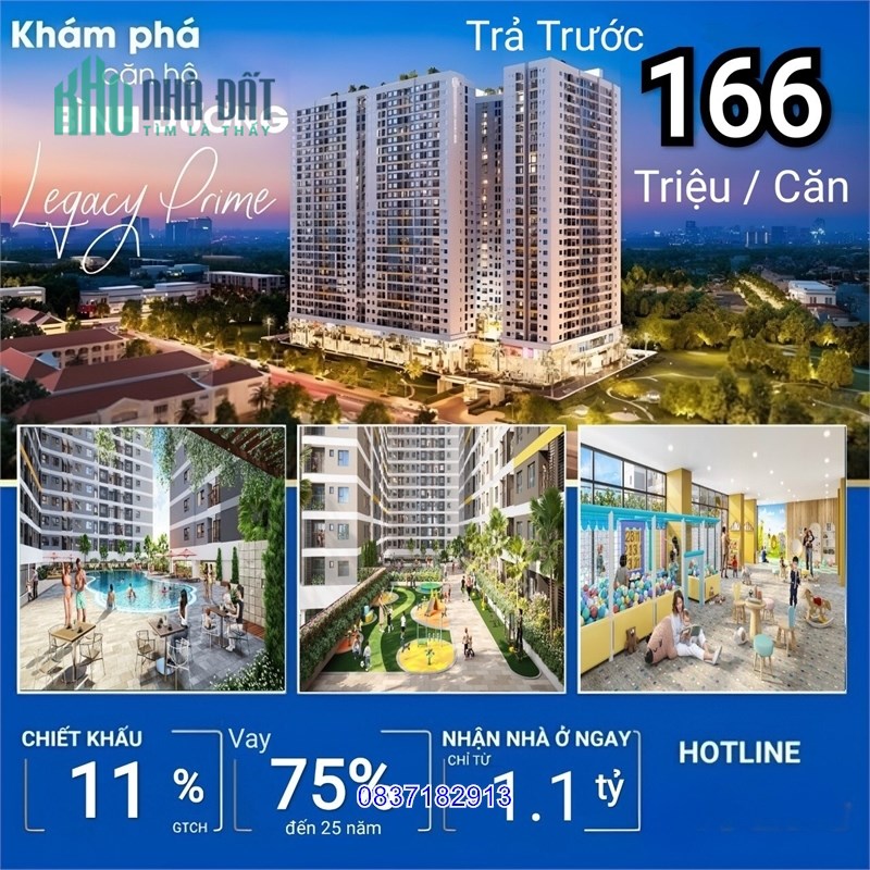 Sở hữu căn hộ hiện đại trung tâm TP Thuận An chỉ với 166 triệu, Quý 3/2023 nhận nhà