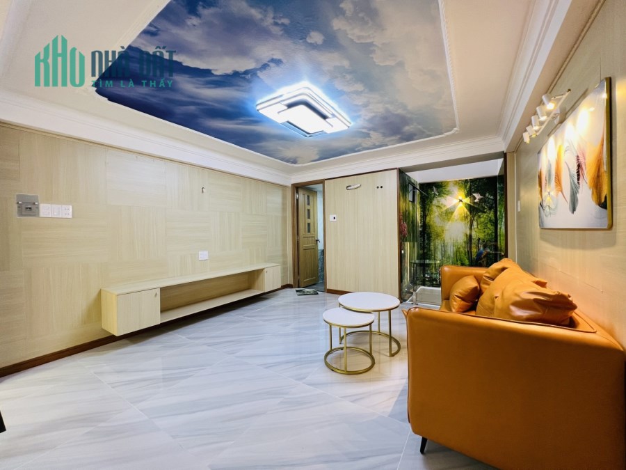 Nhà xịn ĐS 12 p.Trường Thọ. ĐT 64m2 lô góc 4 tầng chứa ô tô. Giá 6.9 bớt lộc.