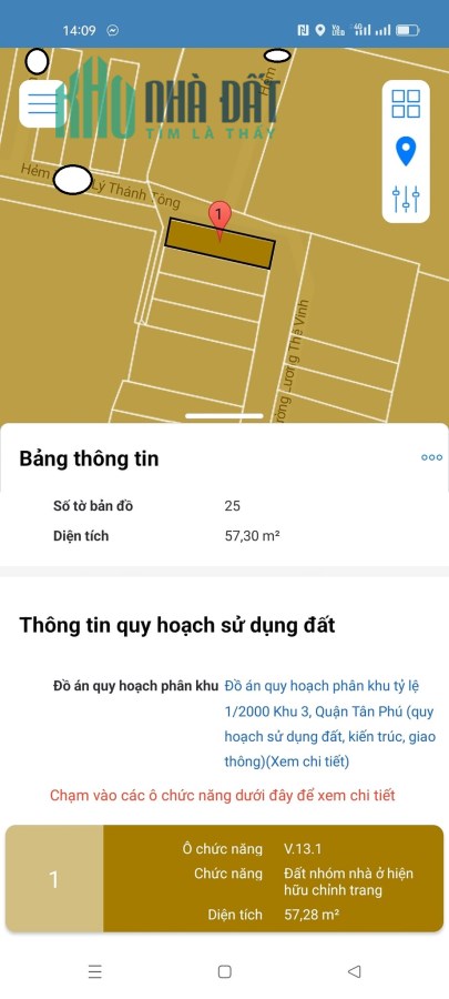 NHÀ 2 TẦNG LÔ GÓC KHÔNG LỘ GIỚI - KHÔNG QUY HOẠCH - HẺM 6M NGAY LŨY BÁN BÍCH - CHỈ 4.X TỶ