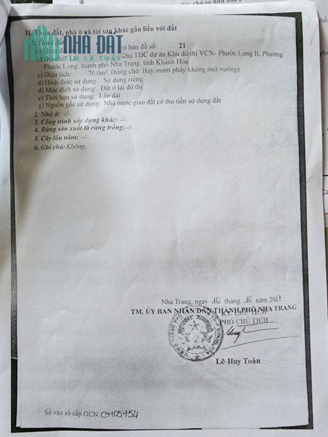 CẦN BÁN NHÀ MT NHA TRANG, KHÁNH HÒA, DT 140M² GIÁ 8,5 TỶ