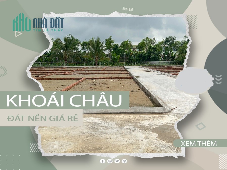 Bán lô đất giá rẻ khu vực Khoái Châu