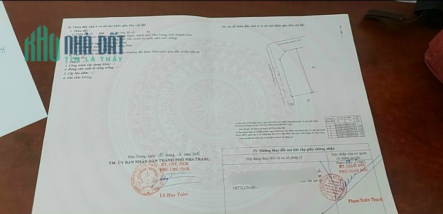 BÁN MĂT TIỀN VĨNH NGỌC, NHA TRANG, KHÁNH HÒA, GIÁ 1,9 TỶ