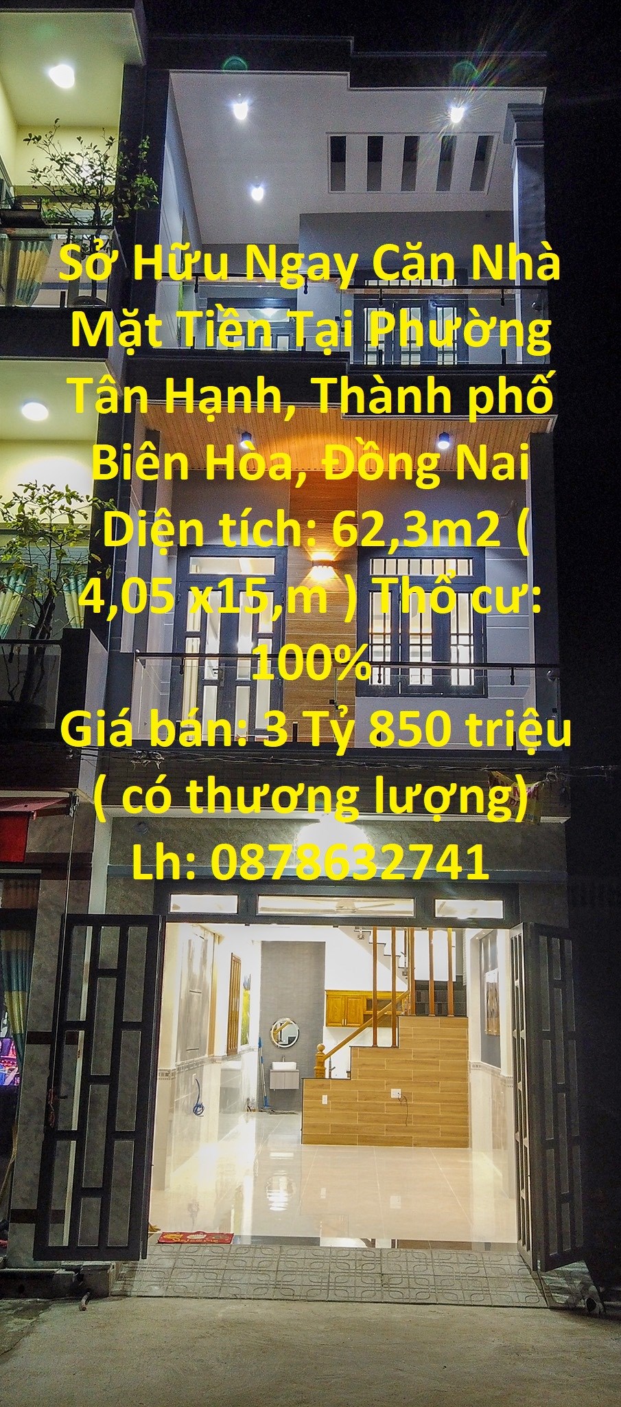 Sở Hữu Ngay Căn Nhà Mặt Tiền Tại Phường Tân Hạnh, Thành phố Biên Hòa, Đồng Nai