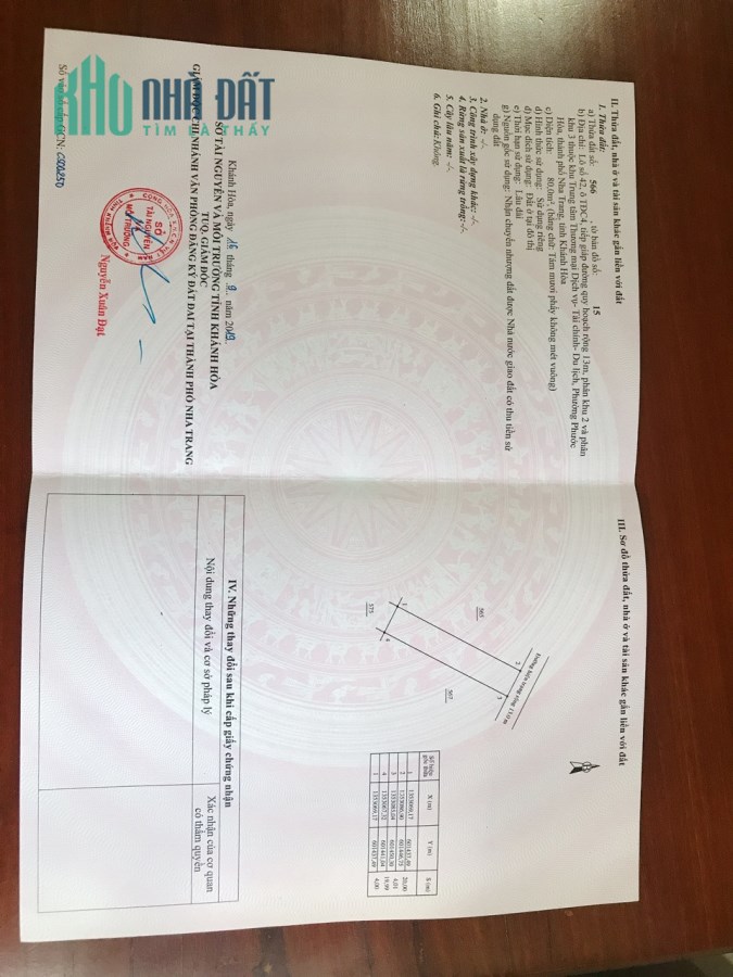 BÁN NHANH LÔ ĐẤT PHƯỜNG PHƯỚC HÒA TP NHA TRANG, KHÁNH HÒA