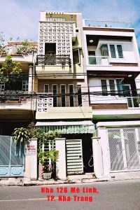 Cần Bán nhà phố đường Mê Linh, TP. Nha Trang (02 mặt tiền đường)