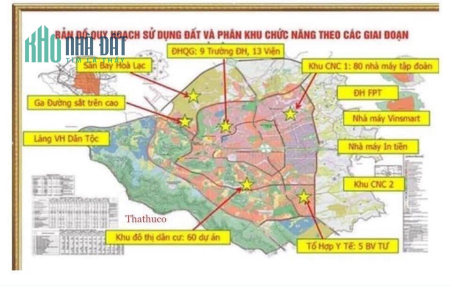Đồng Trúc Vành Đai CNC Hoà Lạc Thachh Thất 1559 m2, 6.5 triệu/m2