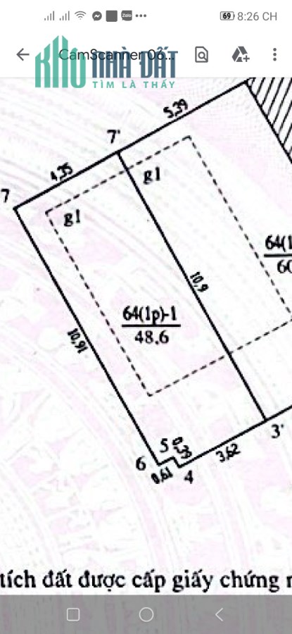 Gia đình cần bán mảnh đất trong ngõ 770 đường Láng Quận Đống Đa. Dt 48,6 m²,mt 4,2m 5,35 tỷ