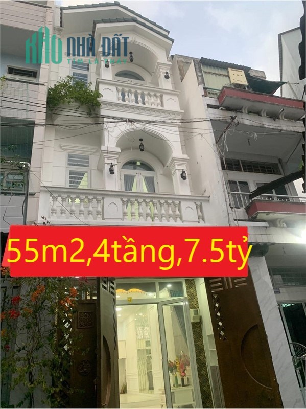 Khu VIP Phan Văn Trị, sát CityLand – 55m2, 4 tầng, Wiev công viên, 7.5 tỷ