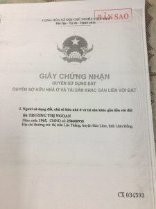 Cần Bán Lô Đất Vị Trí Đẹp Tại Huyện Bảo Lâm – Tỉnh Lâm Đồng