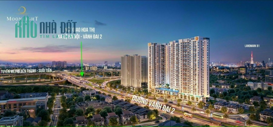 MOONLIGHT AVENUE, 2PN giá 2.2 tỷ/CĂN. CHIẾT KHẤU 56% THIẾT KẾ SANG TRỌNG - 1 SP CỦA HƯNG THỊNH