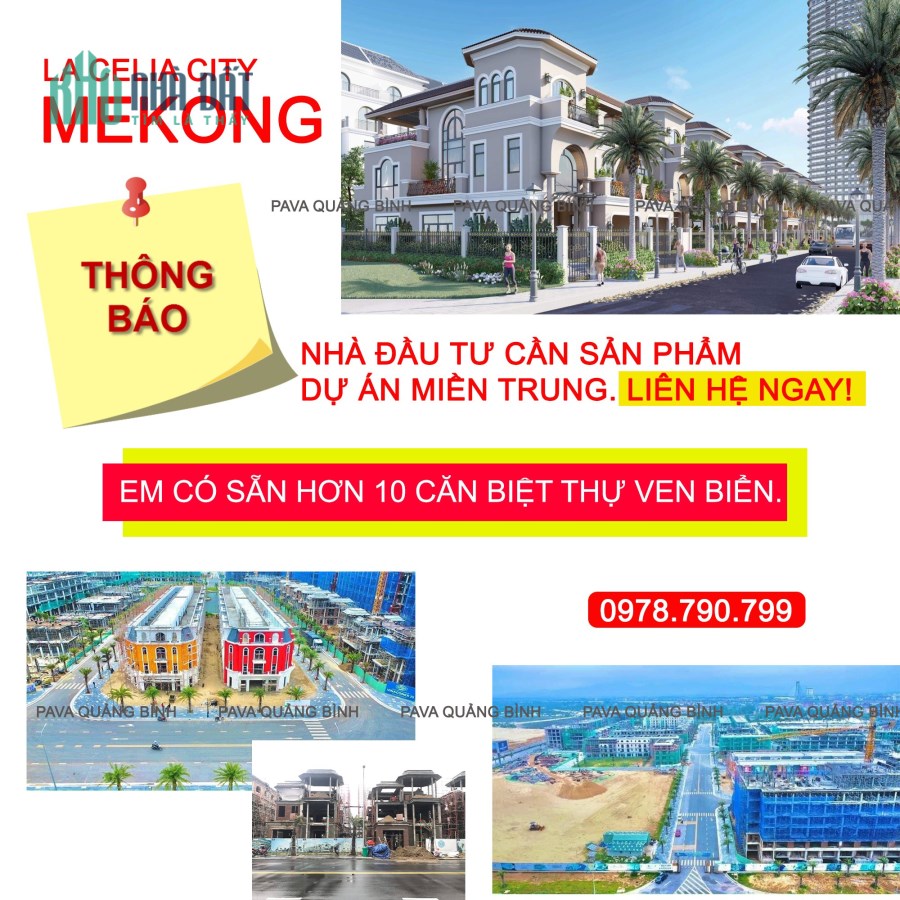 Cần bán gấp nhà biệt thự và căn hộ tại dự án nam mekong