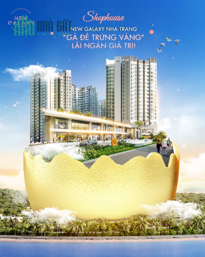 Shophouse New Galaxy Nha Trang 155m2, giá bán trực tiếp từ CĐT 4 tỷ 900 triệu. LH: 0833528383