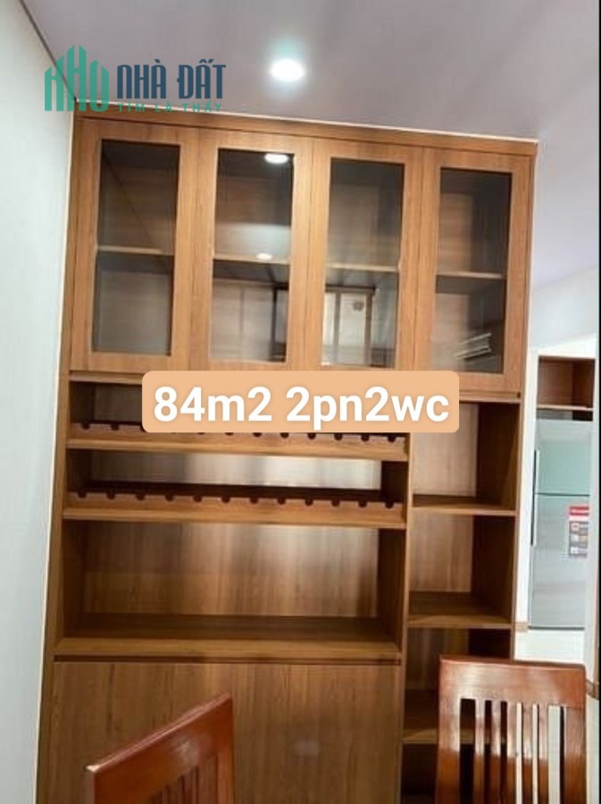 cho thuê CHCC Hà Đô Q.10, 87m2, 2Pn, 2WC, full nội thất, giá 24tr