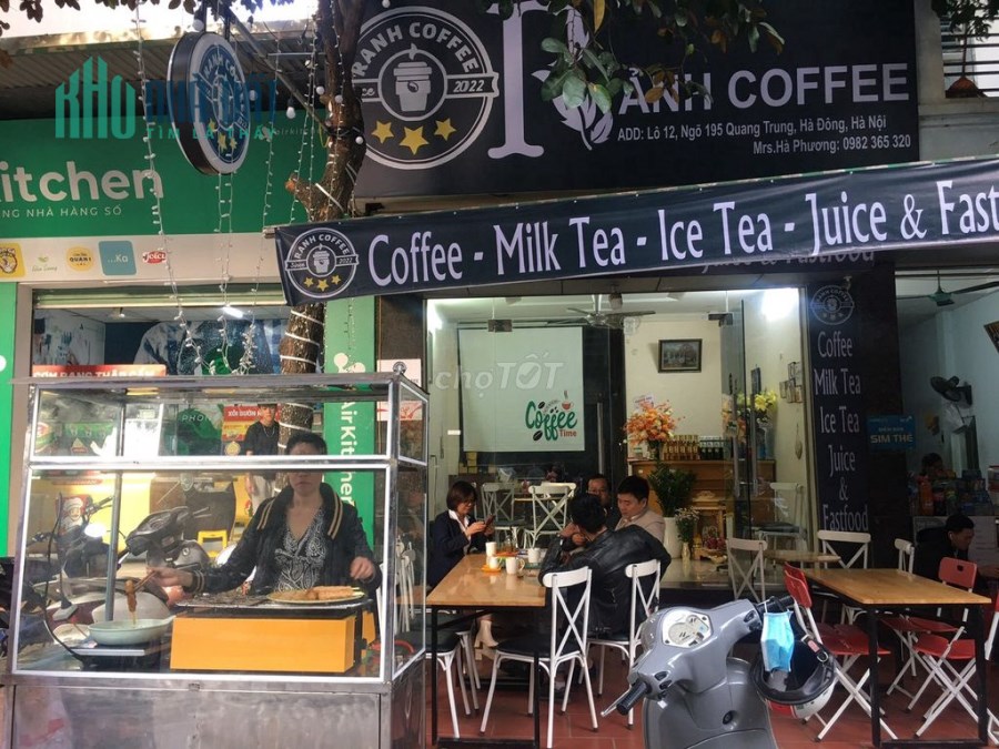 Sang Nhượng Cafe và Quán ăn món Huế mặt tiền 6m, ngõ 195 Quang Trung, Hà Đông