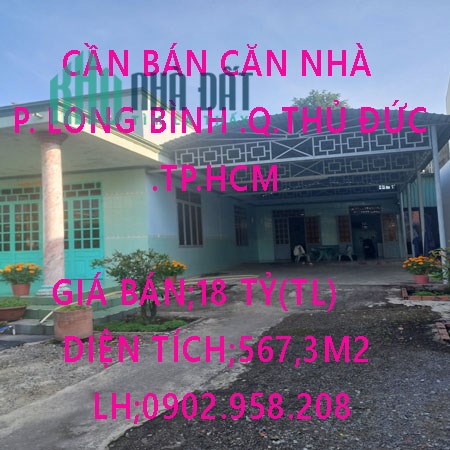 Cần Bán Căn Nhà Phường Long Bình Quận Thủ Đức TP Hồ Chí Minh