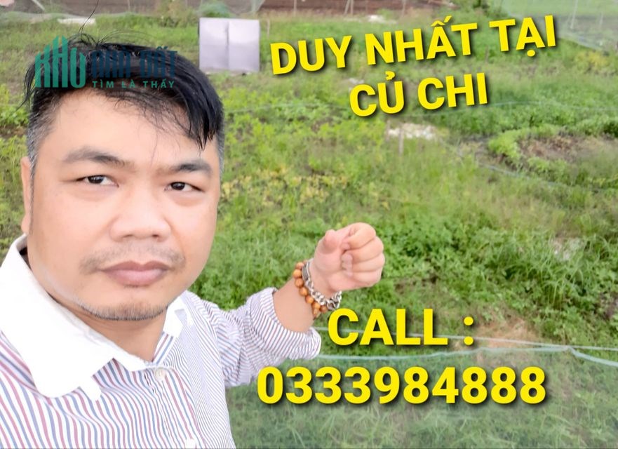 CẤP CỨU - Mặt tiền Ba Sa Phước Hiệp Củ Chi chỉ 3 tỷ