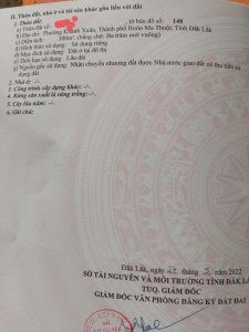 Chính Chủ Cần Bán Lô Đất Mặt Tiền Vị Trí Đẹp Tại Đắk Lắk