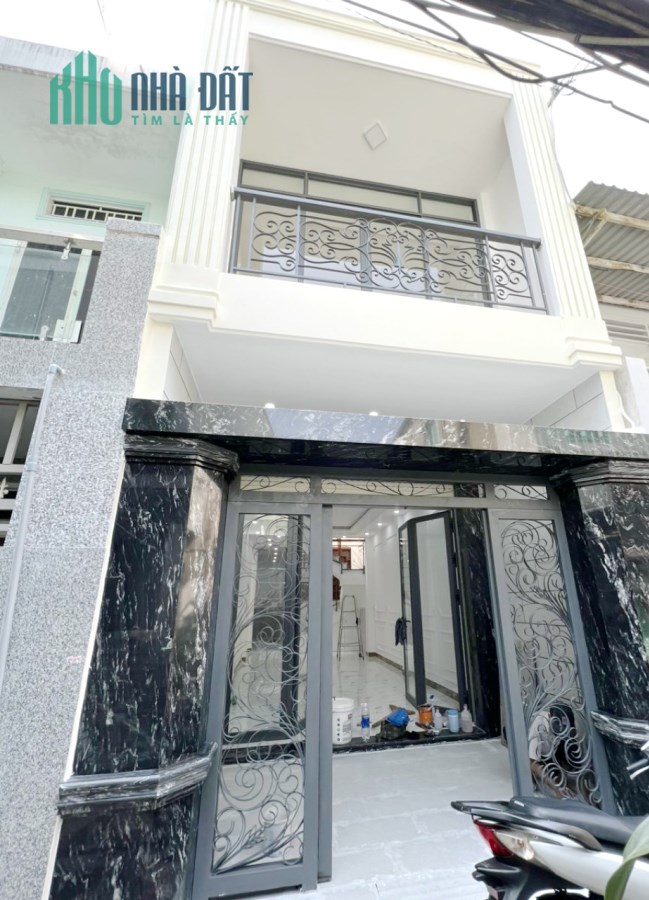 Nhà bán mới hẻm thông 181B Âu Dương Lân P2Q8 - 6 Tỷ 180 Triệu