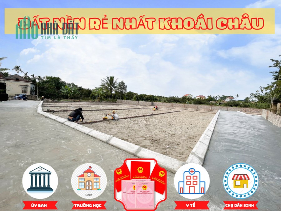 Đầu tư đất nền giá rẻ bất ngờ ngay tại trung tâm Đông Kết, Khoái Châu