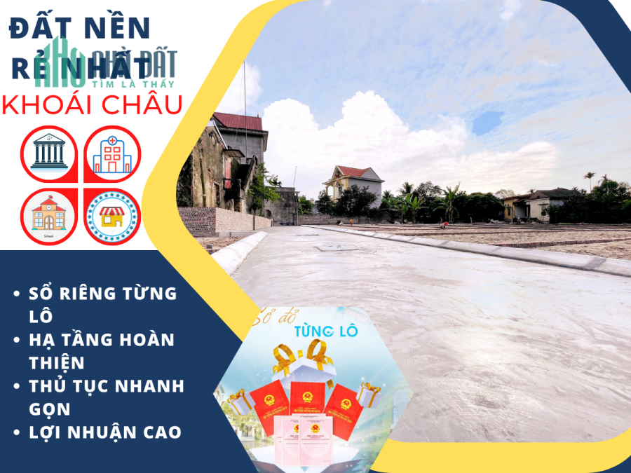 Bán đất Khoái Châu rẻ nhất 2023