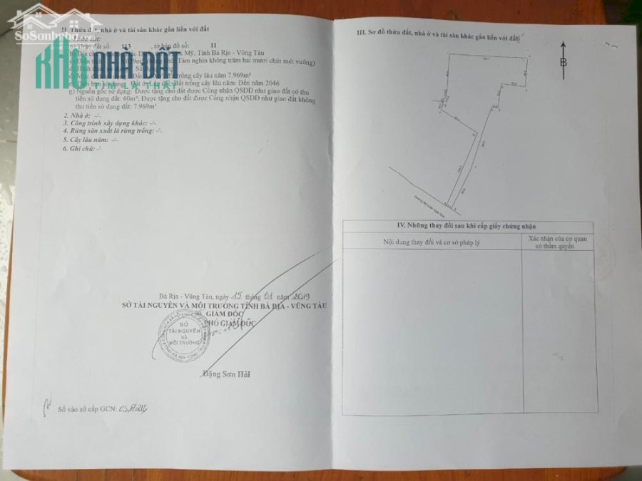 CHÍNH CHỦ BÁN GẤP LÔ ĐẤT MT MỸ XUÂN - NGÃI GIAO , TX. PHÚ MỸ, BÀ RỊA VŨNG TÀU