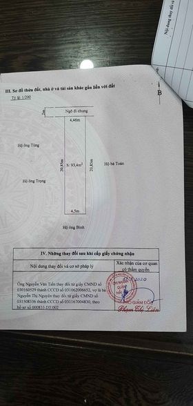 Chính chủ cần bán đất ở phường Thành Tô quận Hải An, thành phố Hải Phòng