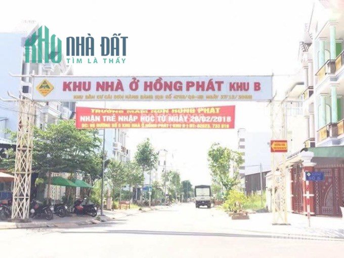 Bán nền mặt tiền đường số 16 khu B Hồng Phát (nền H6-8), liền kề khu TĐC An Bình (đã thông đường)