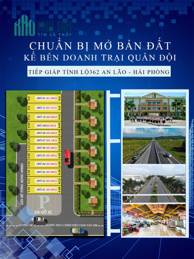 Chính chủ cần bán ô đất giá công nhân sát tỉnh lộ 362 giá chỉ hơn 400tr/ô.