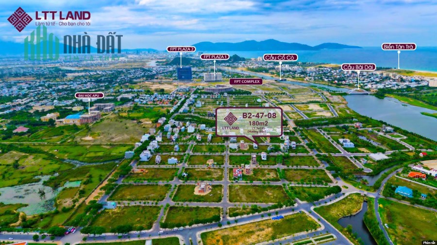 ĐẦU TƯ TỐT CHO TƯƠNG LAI LÔ 180m2 FPT City!