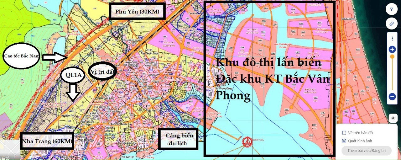 Bán đất thổ cư sổ sẵn tại lõi khu kinh tế Bắc Vân Phong, Khánh Hòa. Gía tốt 2023.